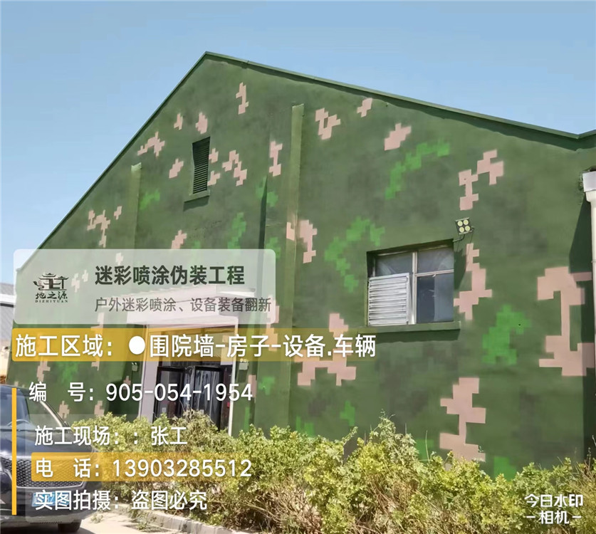 防城港外墙数码迷彩漆施工报价清单(100㎡标准墙面测算)